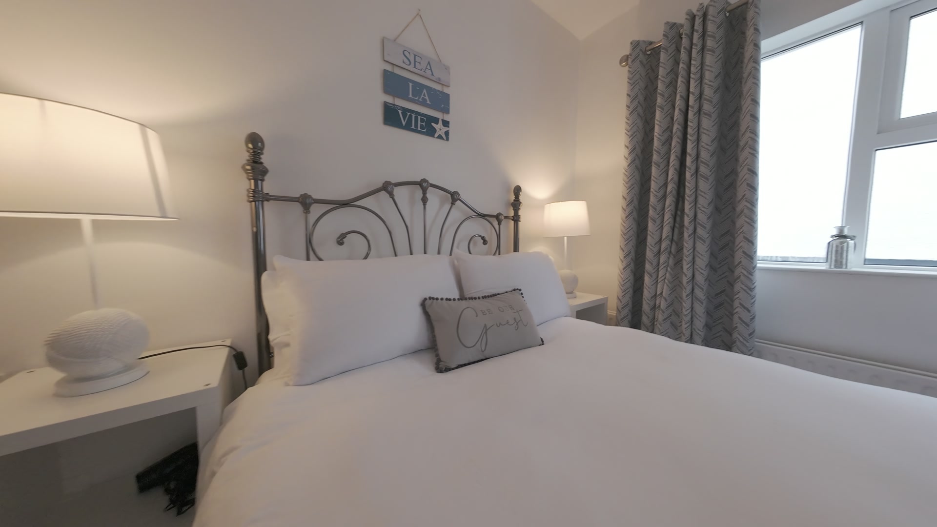 Bedroom one with ensuite at Sandycove